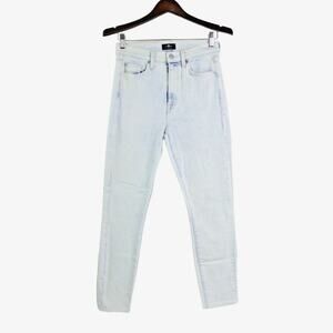 7 For All Mankind Size 27 High Waist Ankle Skinny Jeans Ocean White